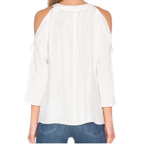 Ramy Brook Cold Shoulder Silk Blouse - Picture 3 of 10